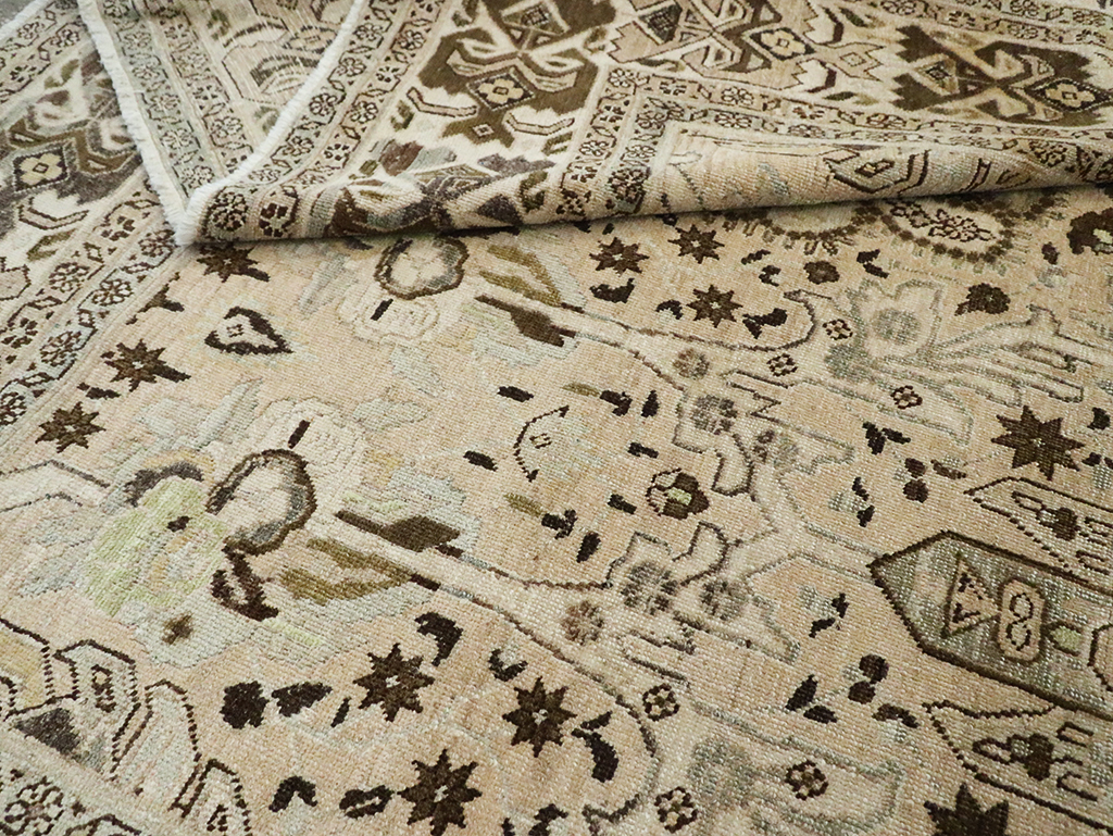 Antique Persian Tabriz Carpet, No.24216 - Staging