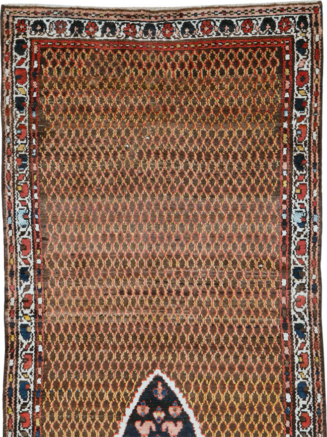 Vintage Persian Hamadan Carpet, No.24217 - Staging