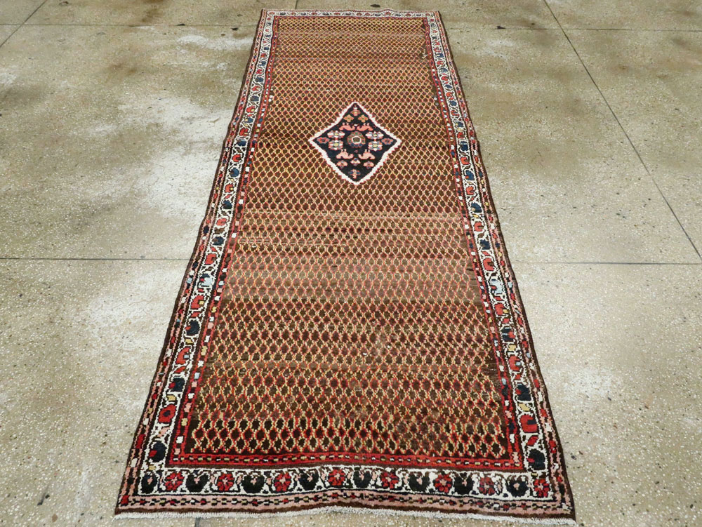 Vintage Persian Hamadan Carpet, No.24217 - Staging