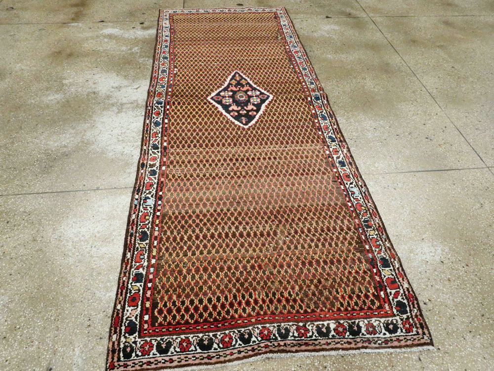 Vintage Persian Hamadan Carpet, No.24217 - Staging