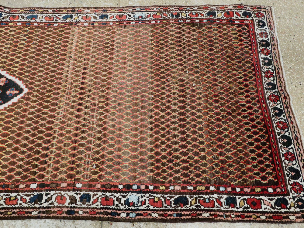 Vintage Persian Hamadan Carpet, No.24217 - Staging