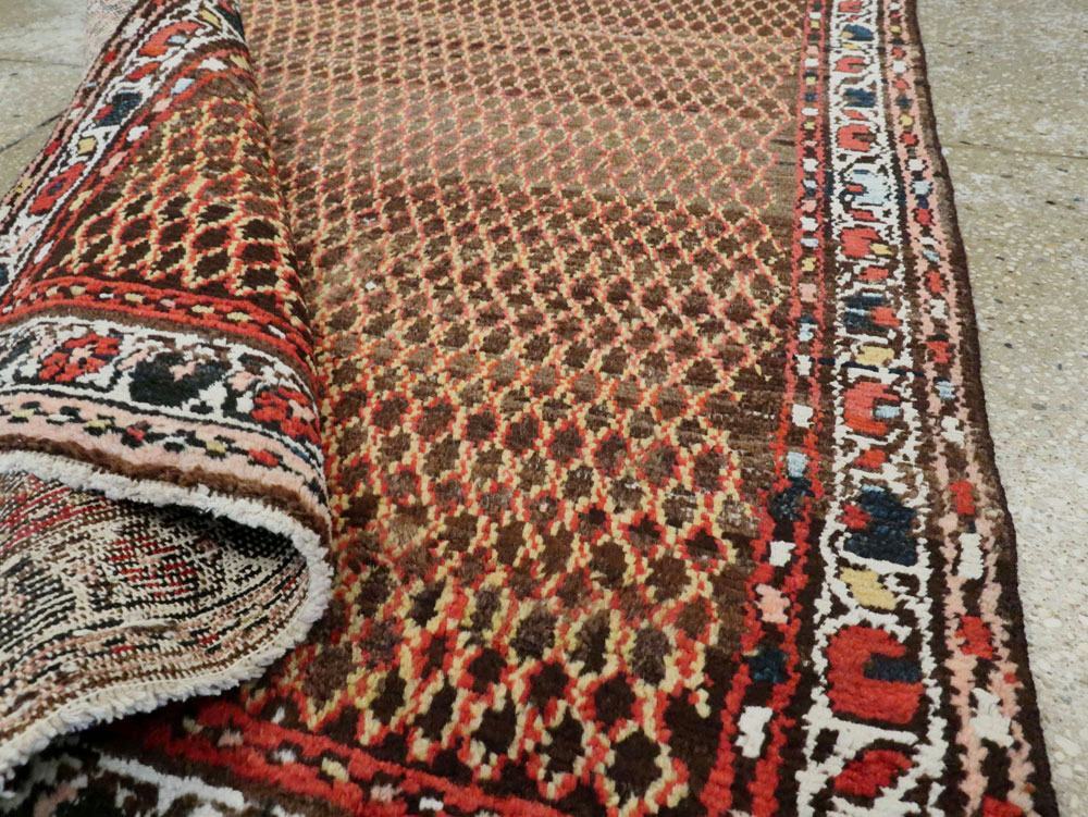 Vintage Persian Hamadan Carpet, No.24217 - Staging