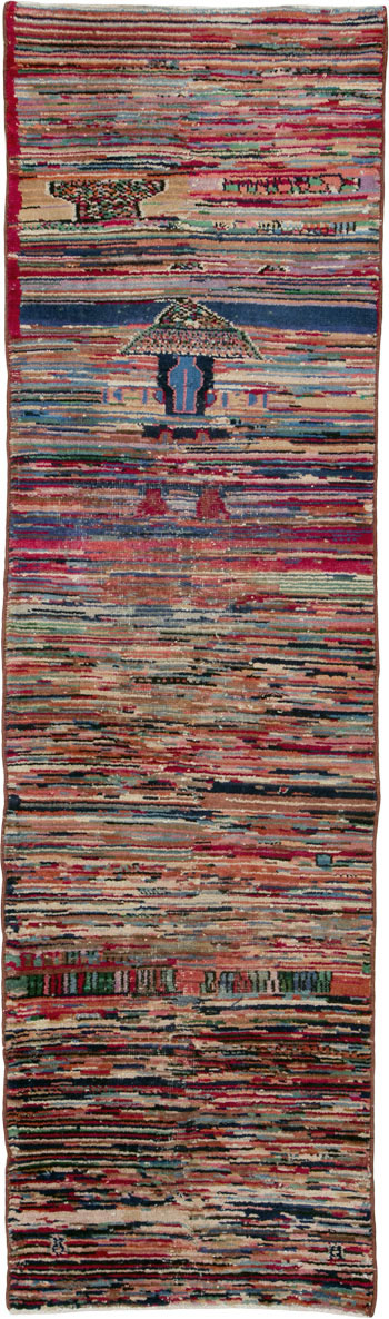 Vintage Turkish Anatolian Runner, No.24218 - Staging