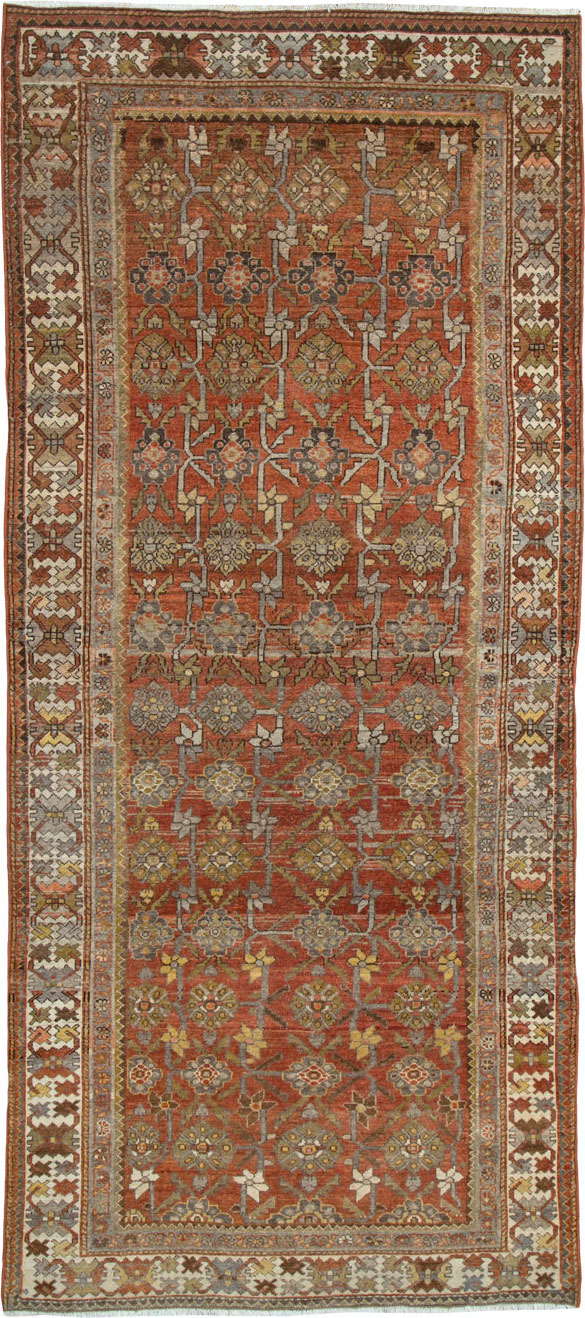 Antique Persian Bakhtiari Rug, No.24223 - Staging