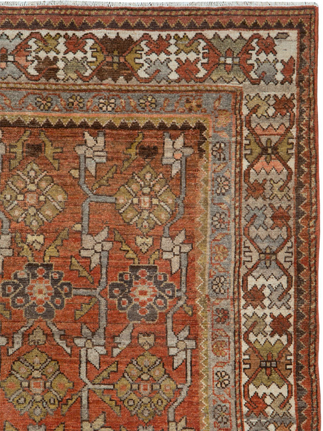 Antique Persian Bakhtiari Rug, No.24223 - Staging