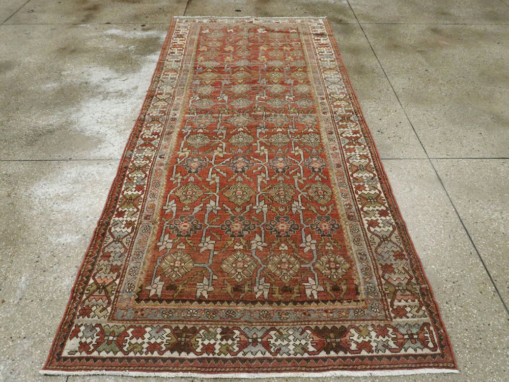 Antique Persian Bakhtiari Rug, No.24223 - Staging