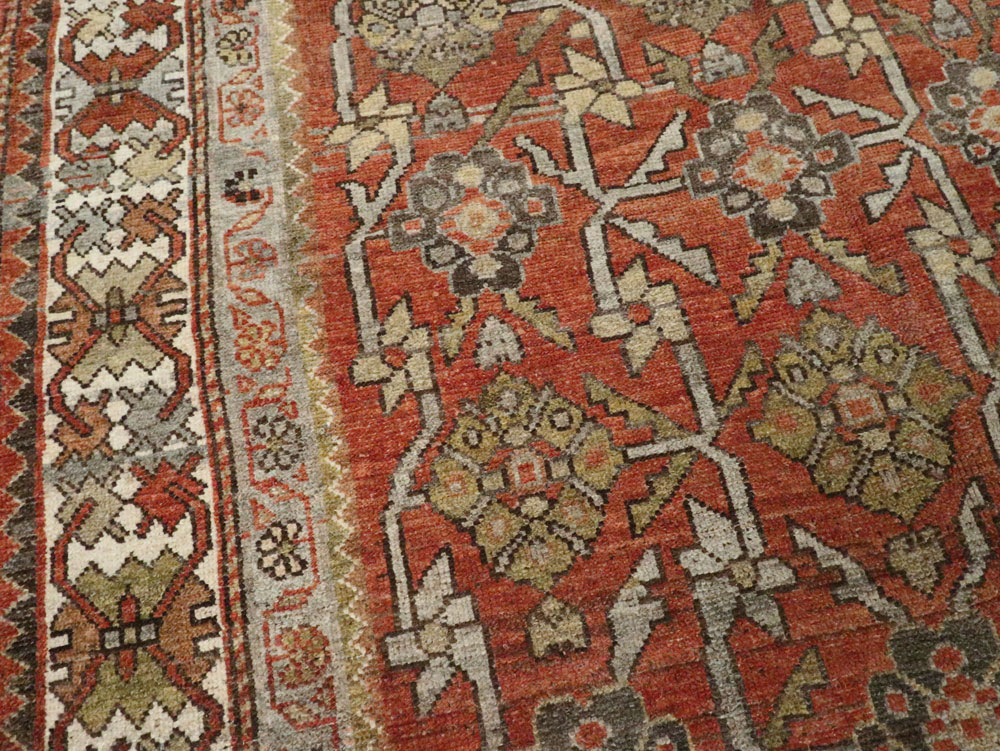 Antique Persian Bakhtiari Rug, No.24223 - Staging