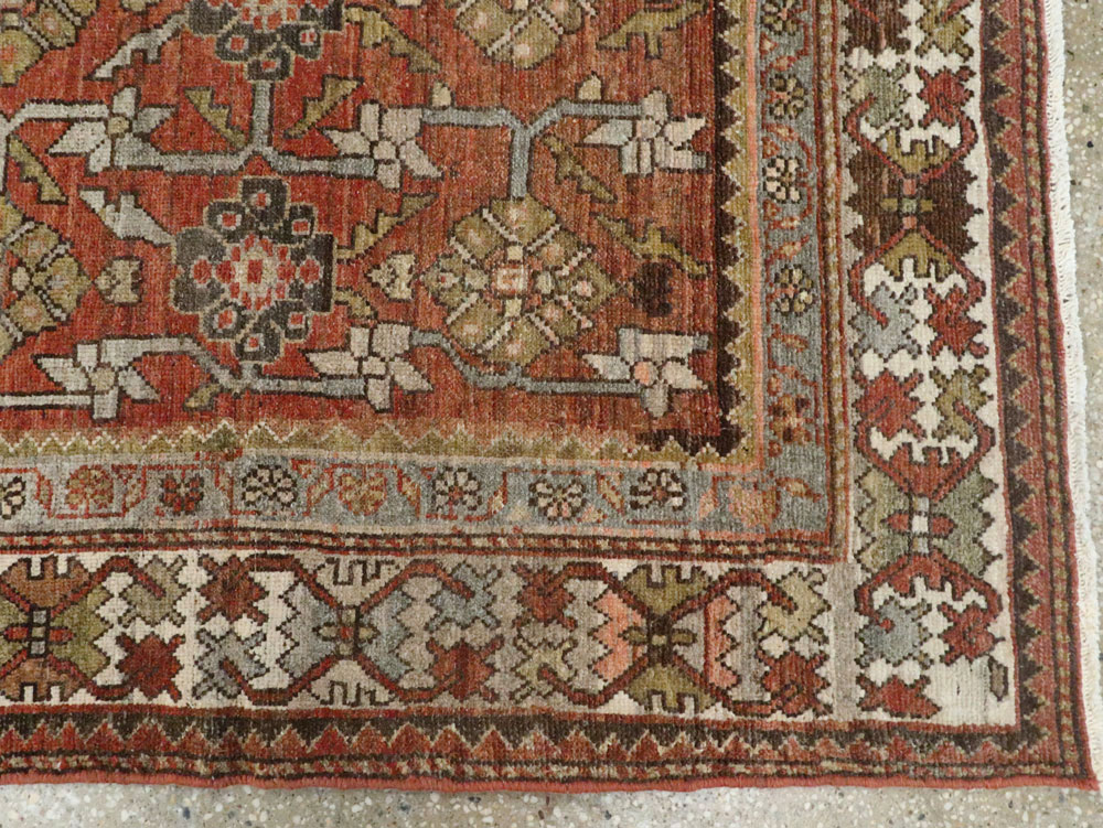 Antique Persian Bakhtiari Rug, No.24223 - Staging