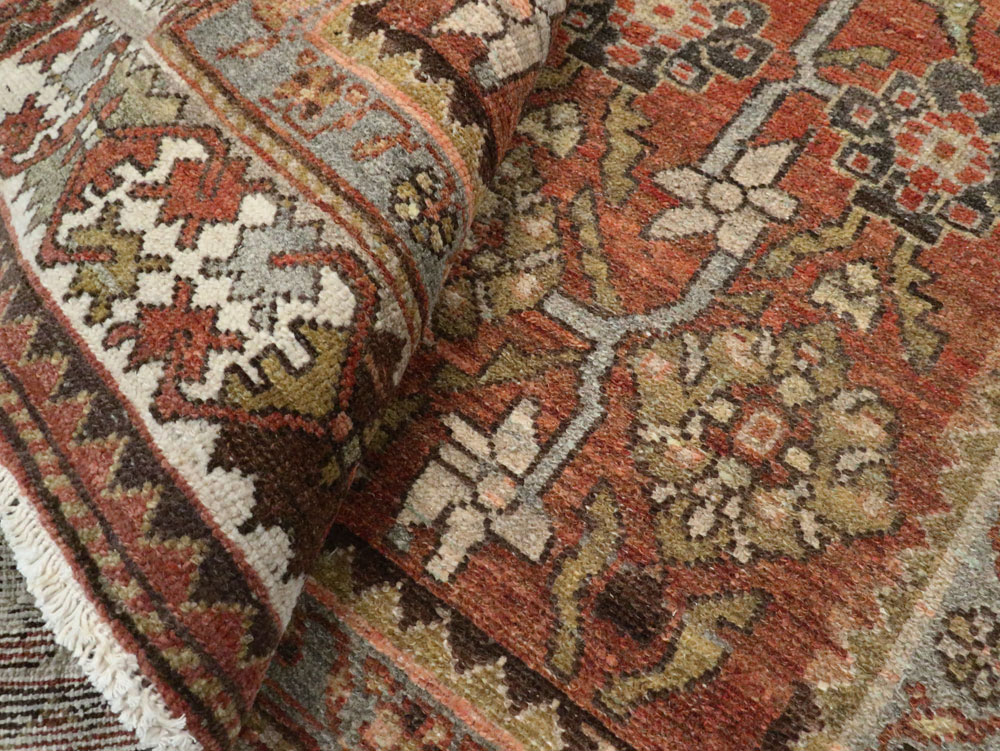 Antique Persian Bakhtiari Rug, No.24223 - Staging