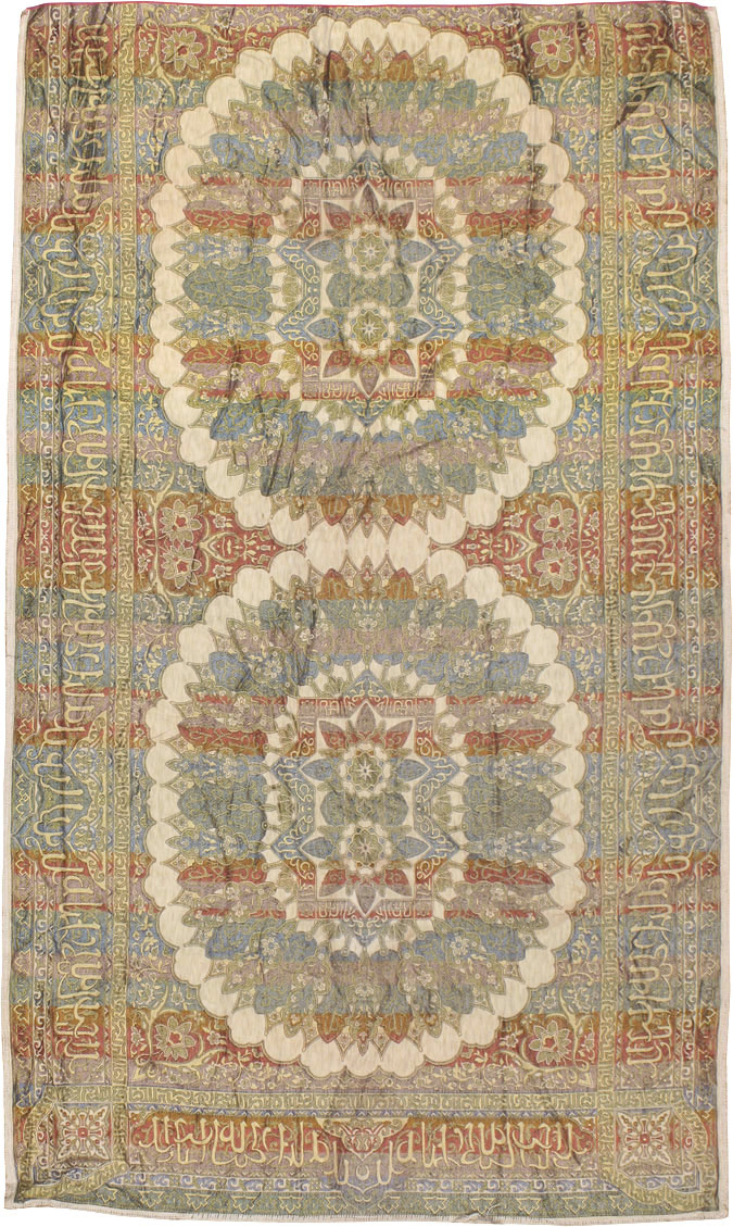 Vintage Indian Textile Kilim, No.24224 - Staging