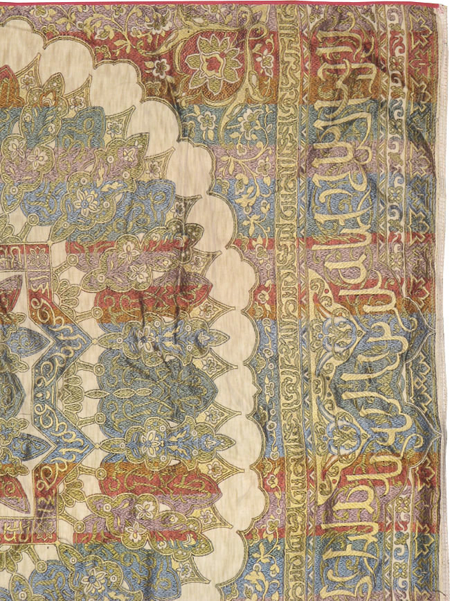 Vintage Indian Textile Kilim, No.24224 - Staging