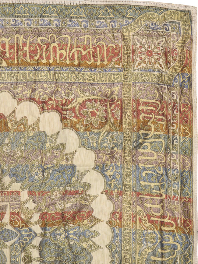 Vintage Indian Textile Kilim, No.24224 - Staging