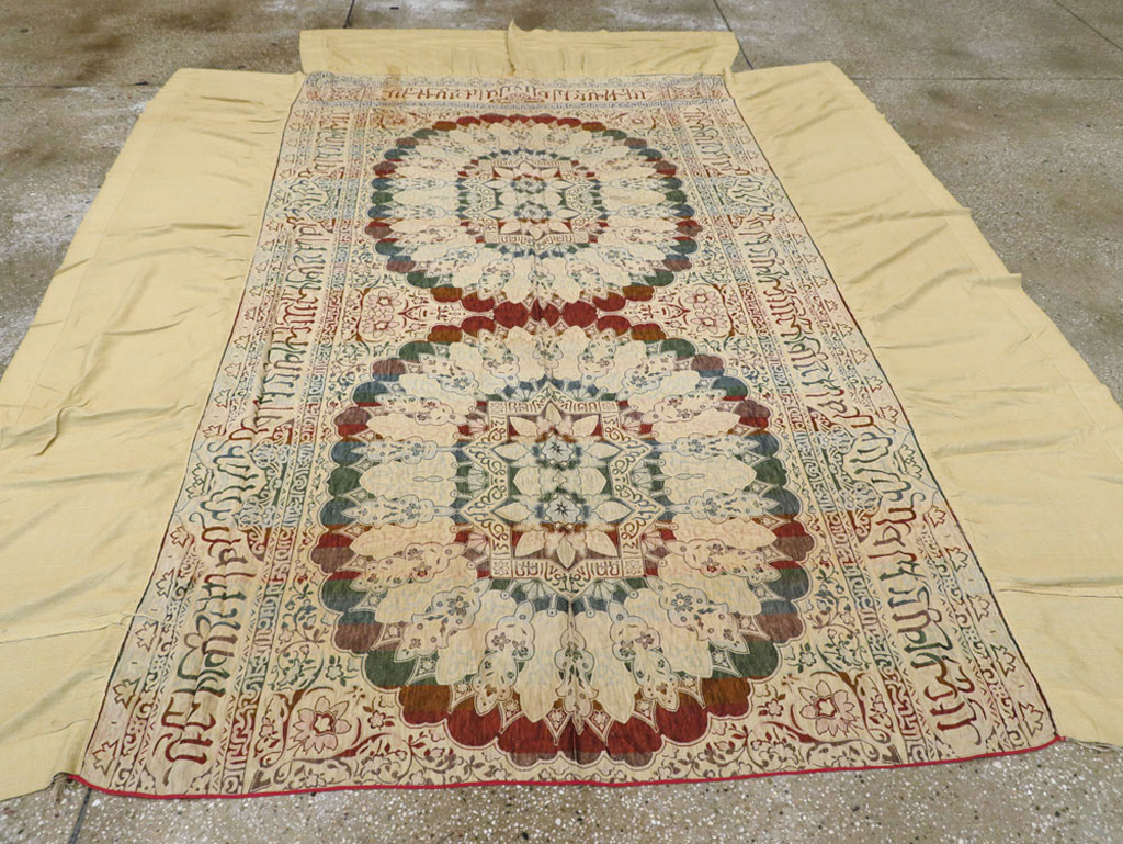 Vintage Indian Textile Kilim, No.24224 - Staging