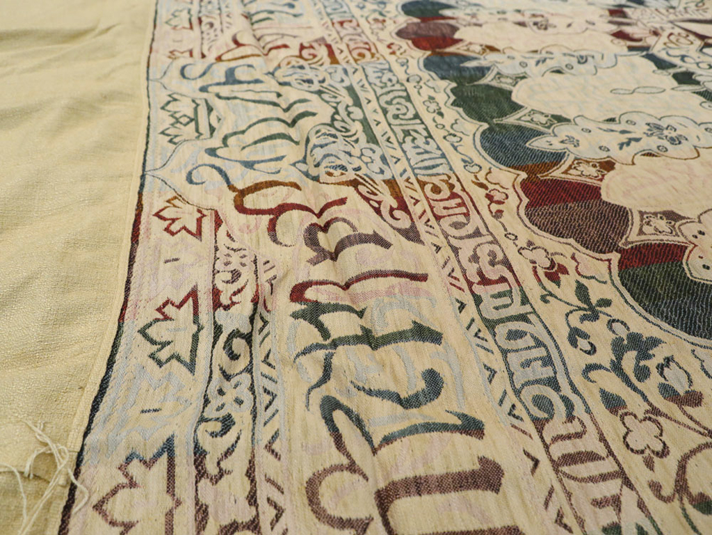 Vintage Indian Textile Kilim, No.24224 - Staging