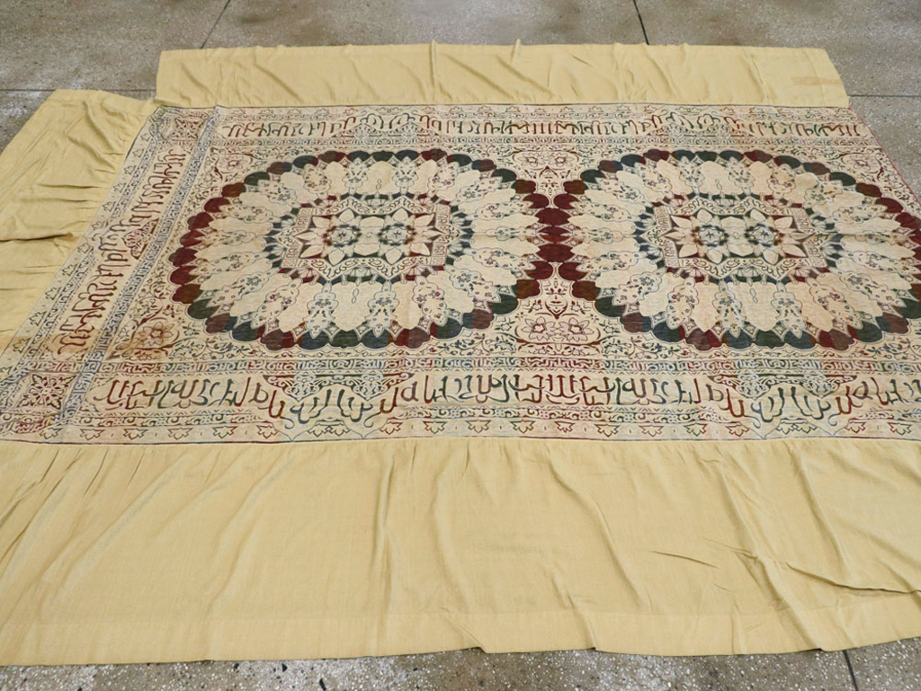 Vintage Indian Textile Kilim, No.24224 - Staging