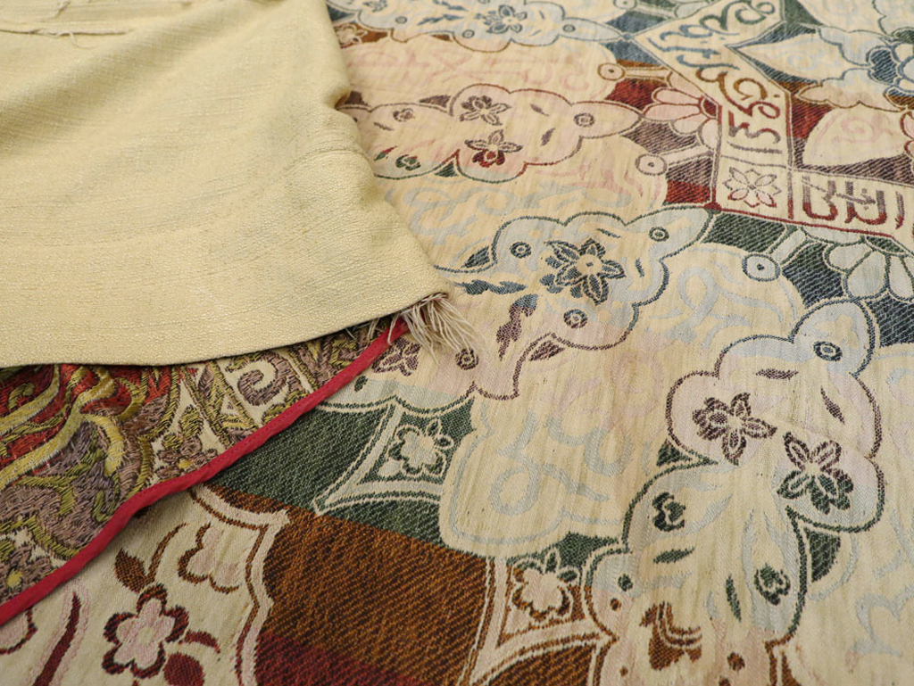 Vintage Indian Textile Kilim, No.24224 - Staging