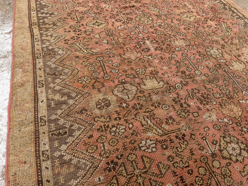 Antique Persian Kurdish Accent Rug, No.24236 - Staging