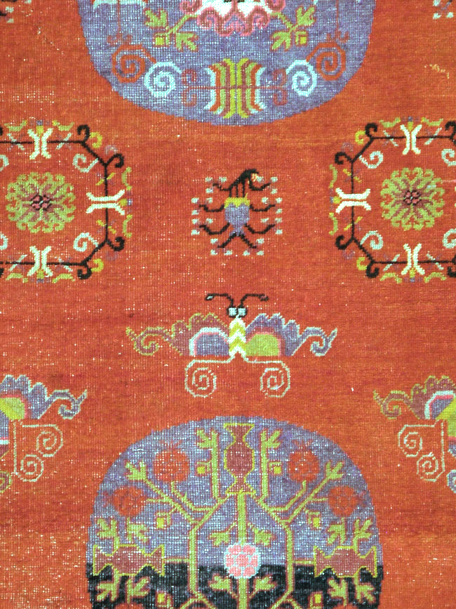 Antique East Turkestan Khotan Gallery Carpet, No.24237 - Staging
