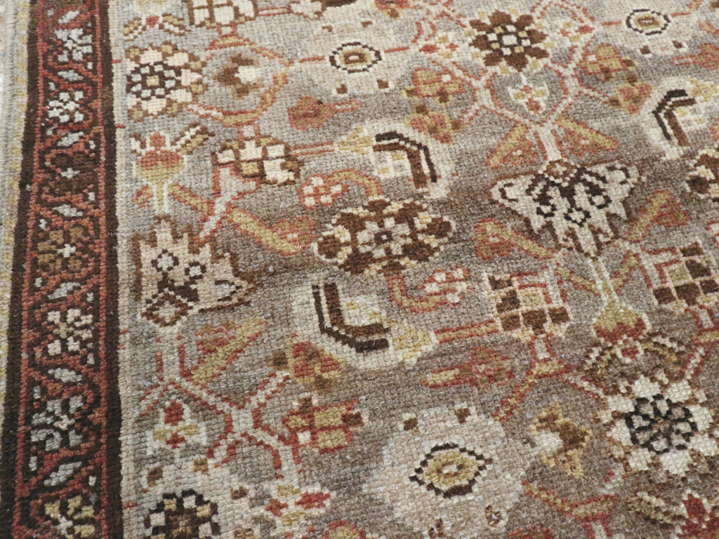 Vintage Persian Malayer Throw Rug, No.24250 - Staging