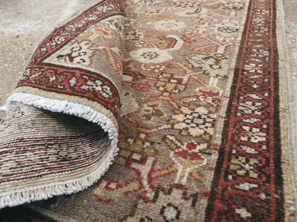 Vintage Persian Malayer Throw Rug, No.24250 - Staging