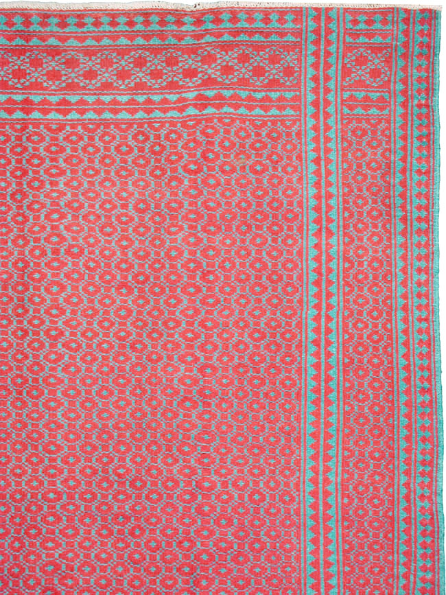 Vintage Persian Flatweave Kilim, No.24255 - Staging