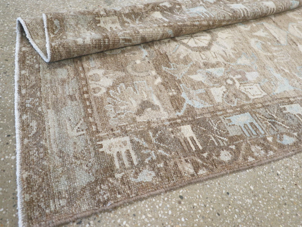 Vintage Persian Malayer Runner (Pair: 1 of 2), No.24260 - Staging