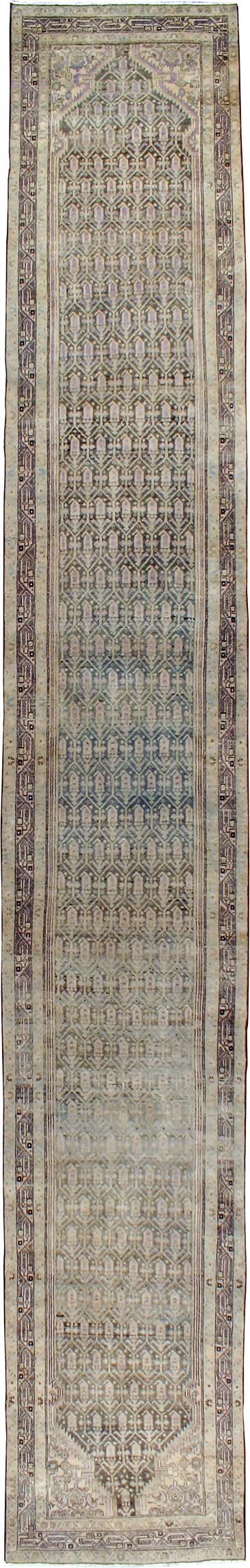 Vintage Persian Malayer Runner, No.24262 - Staging