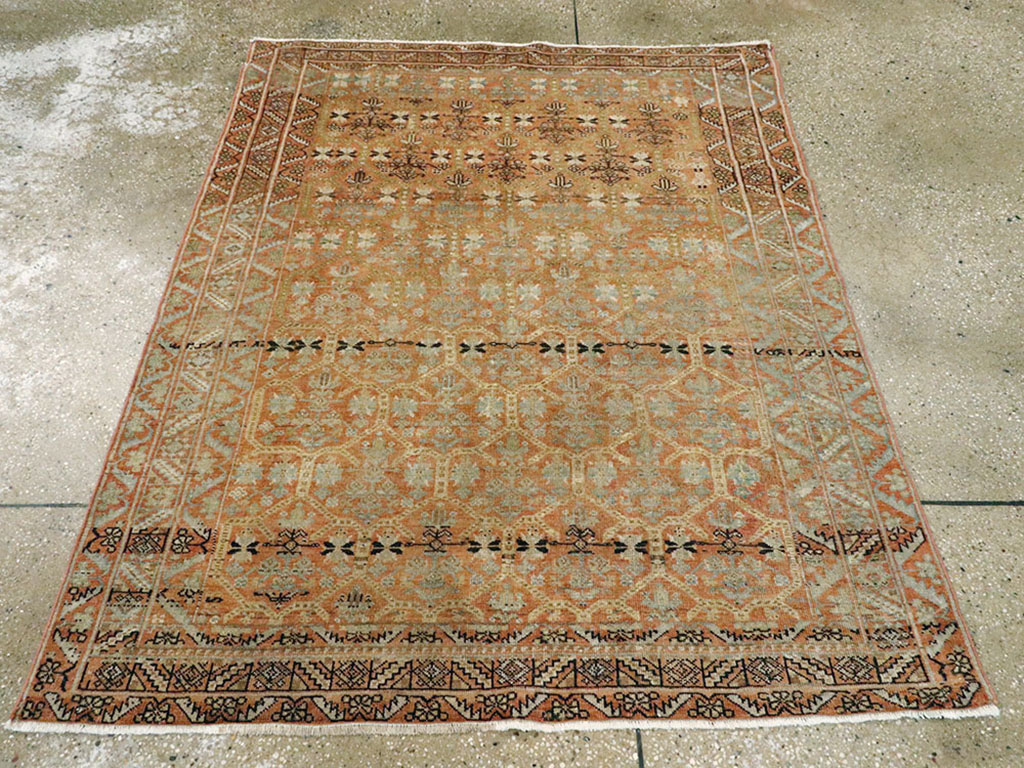 Vintage Persian Afshar Rug, No.24270 - Staging