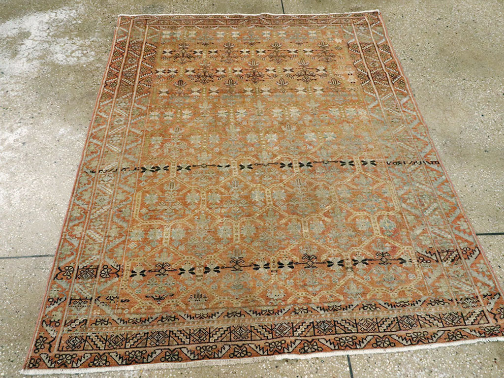 Vintage Persian Afshar Rug, No.24270 - Staging