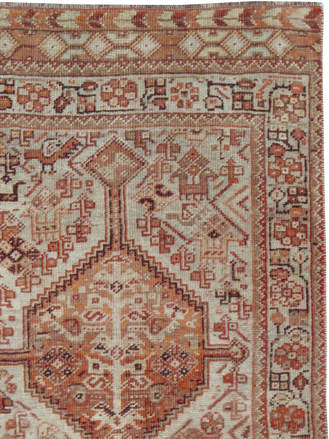 Antique Persian Shiraz Rug, No.24273 - Staging