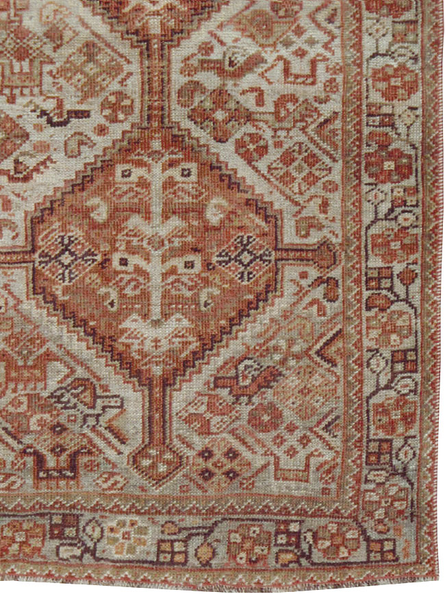 Antique Persian Shiraz Rug, No.24273 - Staging