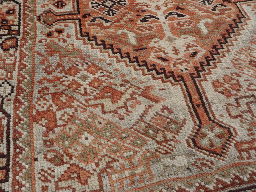 Antique Persian Shiraz Rug, No.24273 - Staging