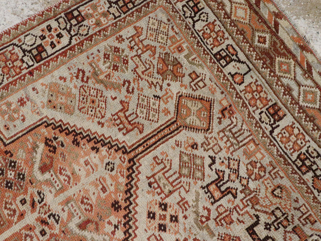 Antique Persian Shiraz Rug, No.24273 - Staging