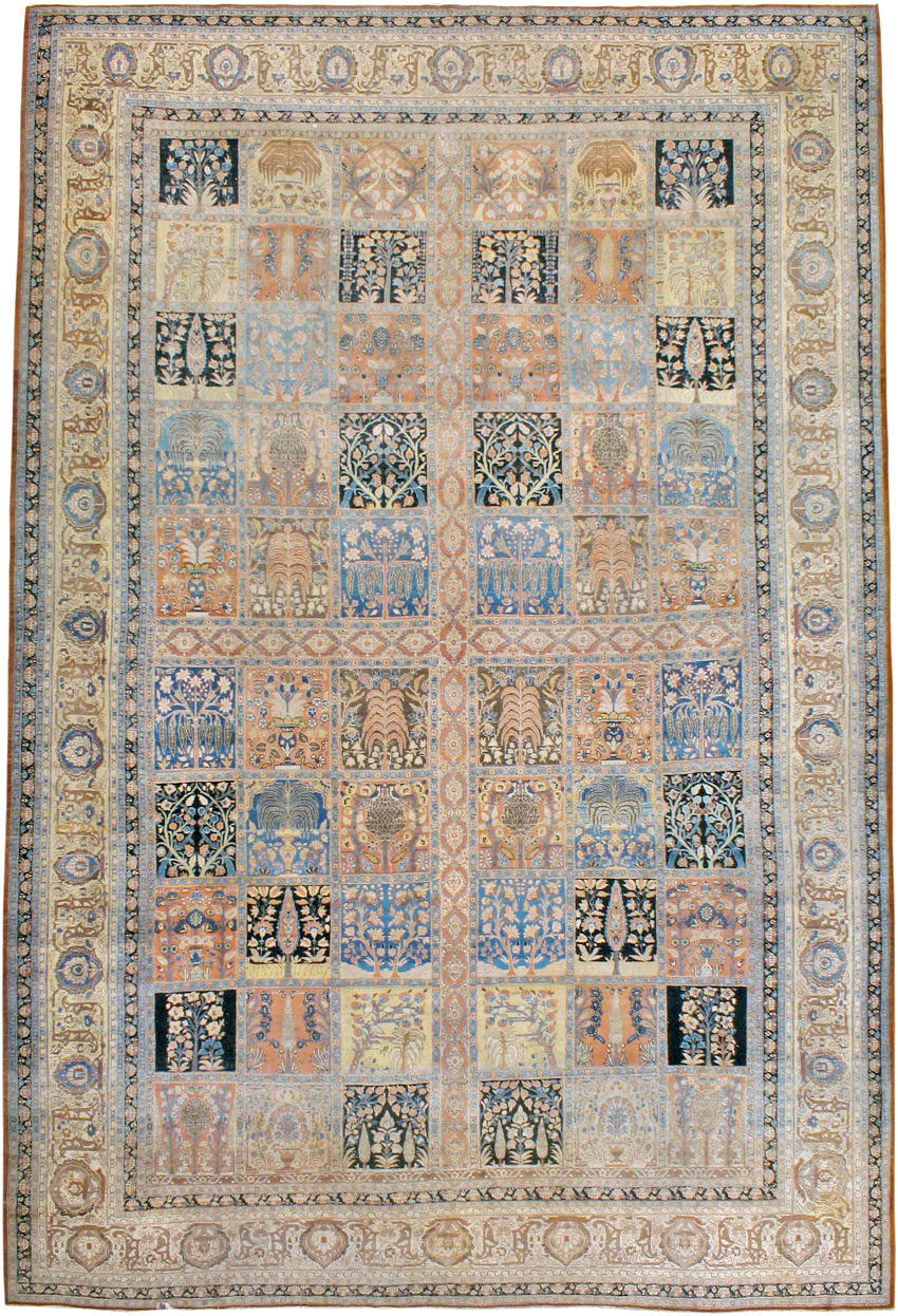 Antique Persian Tabriz Hagi Jalili Carpet, No.24283 - Staging