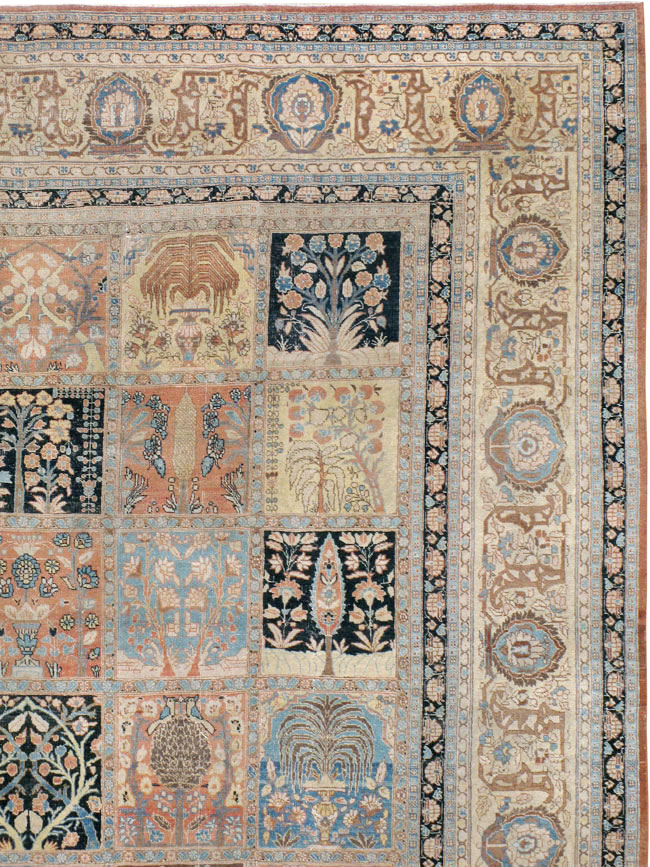 Antique Persian Tabriz Hagi Jalili Carpet, No.24283 - Staging