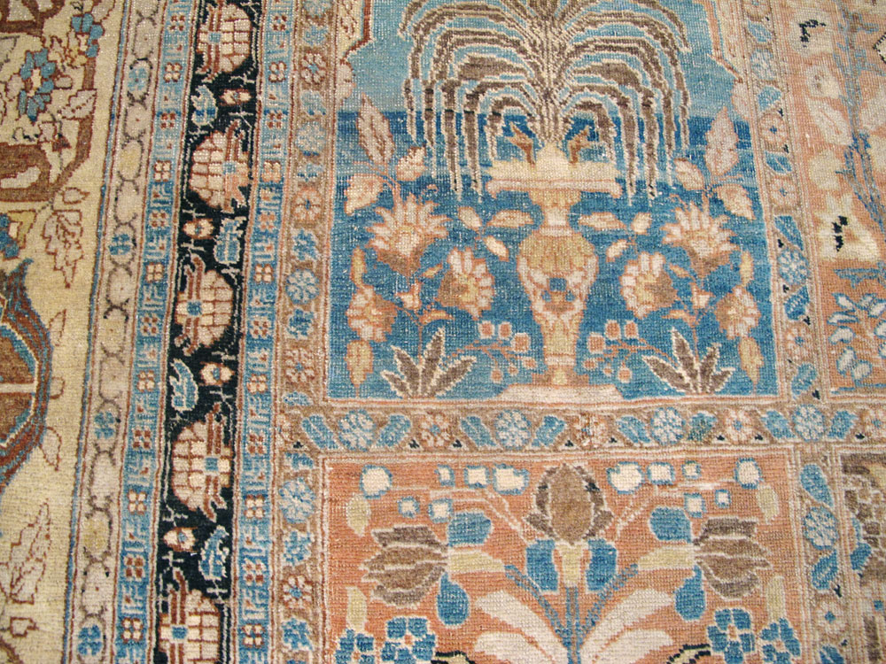 Antique Persian Tabriz Hagi Jalili Carpet, No.24283 - Staging
