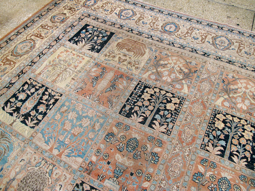 Antique Persian Tabriz Hagi Jalili Carpet, No.24283 - Staging