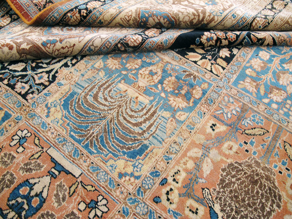 Antique Persian Tabriz Hagi Jalili Carpet, No.24283 - Staging