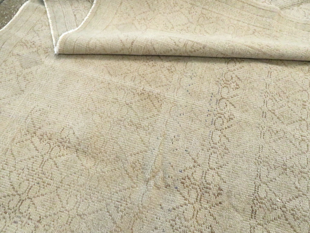 Vintage Turkish Sivas Distressed Carpet, No.24288 - Staging