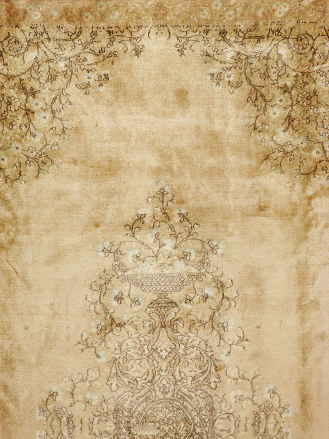 Vintage Persian Kerman Carpet, No.24298 - Staging