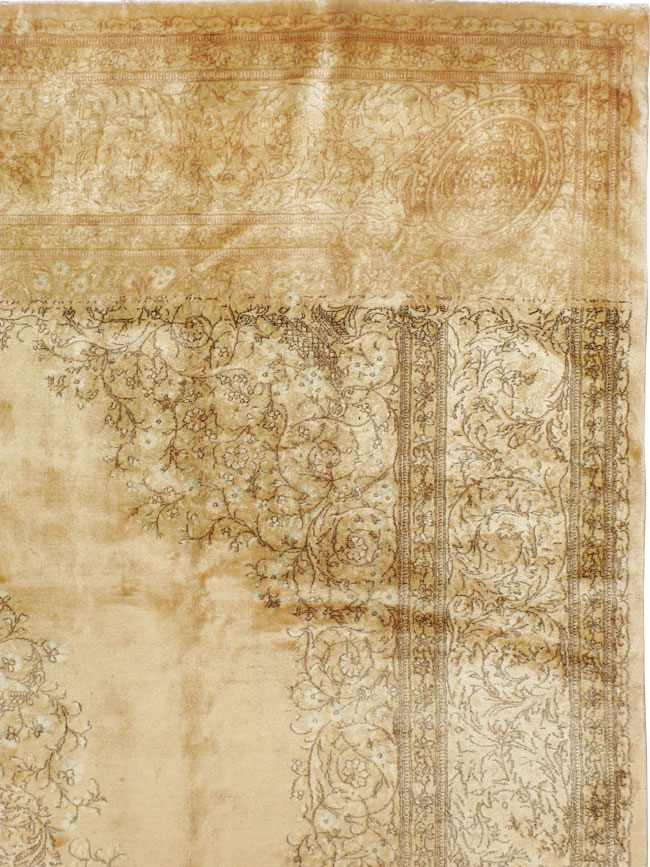 Vintage Persian Kerman Carpet, No.24298 - Staging