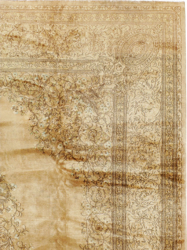 Vintage Persian Kerman Carpet, No.24298 - Staging