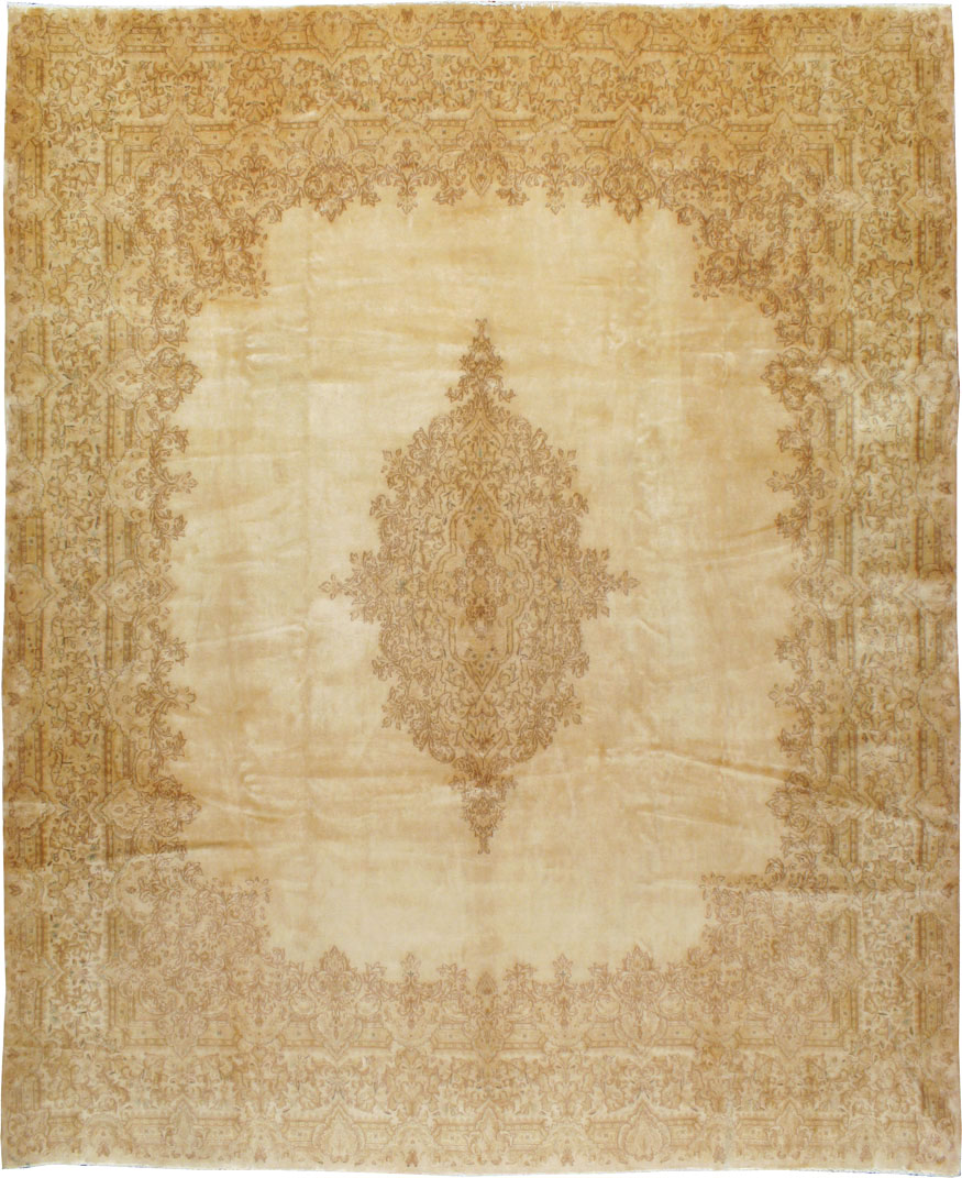 Vintage Persian Kerman Carpet, No.24299 - Staging