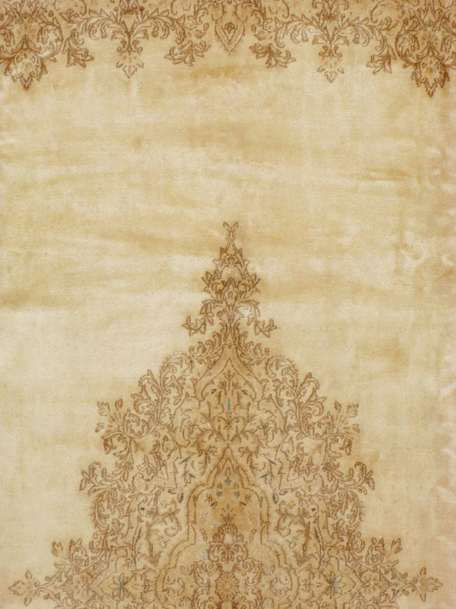 Vintage Persian Kerman Carpet, No.24299 - Staging