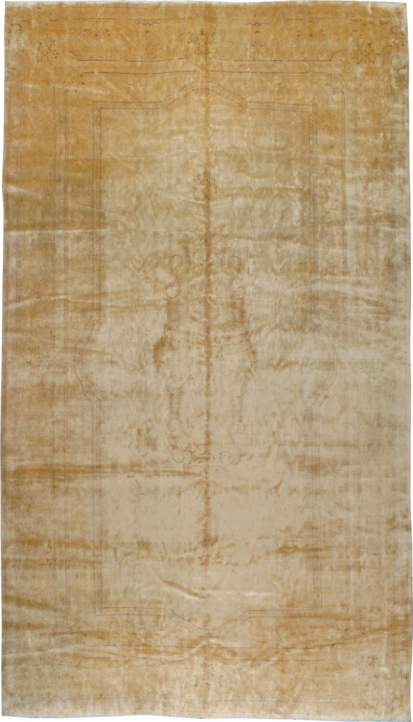 Vintage Persian Kerman Carpet, No.24300 - Staging