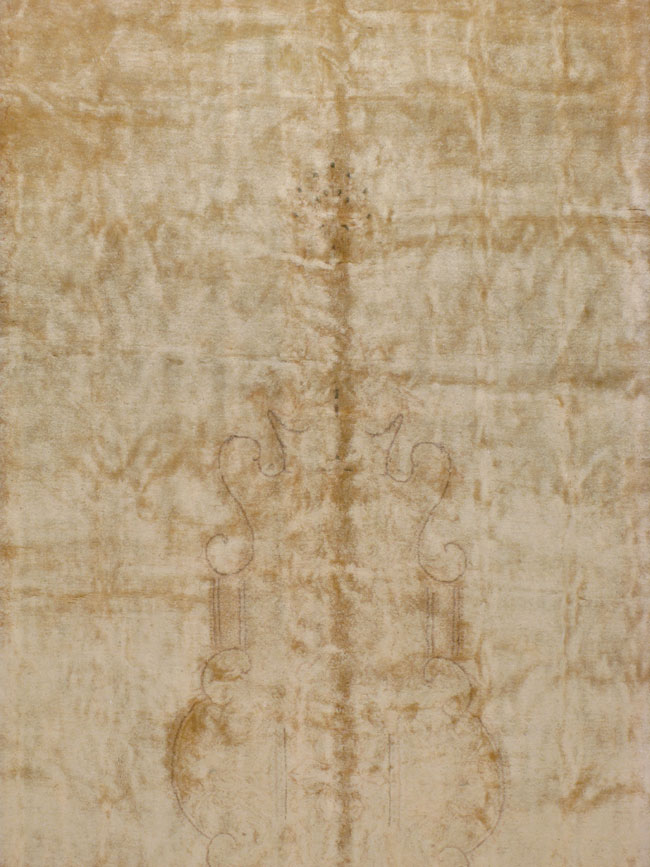 Vintage Persian Kerman Carpet, No.24300 - Staging