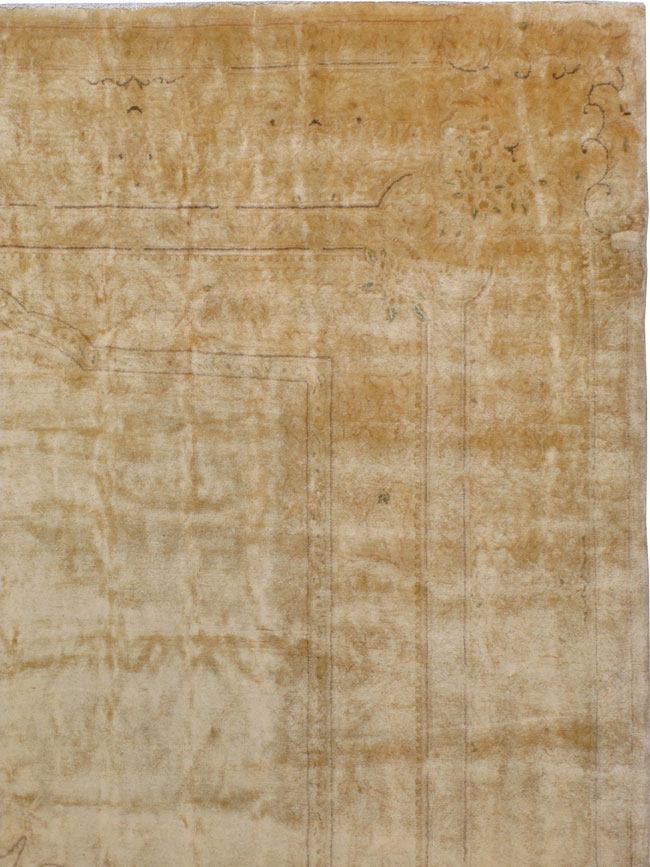 Vintage Persian Kerman Carpet, No.24300 - Staging