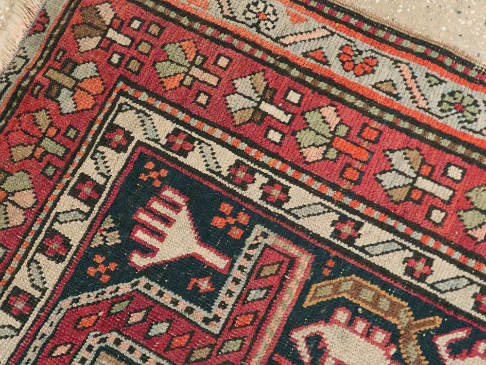 Antique Caucasian Karabagh Rug, No.24304 - Staging