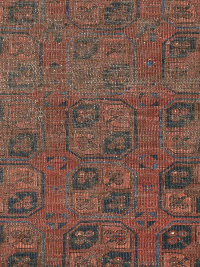 Antique Afghan Ersari Turkoman Rug, No.24306 - Staging