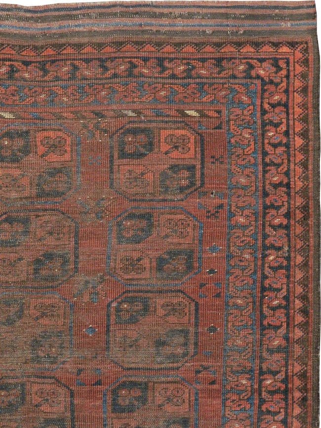 Antique Afghan Ersari Turkoman Rug, No.24306 - Staging